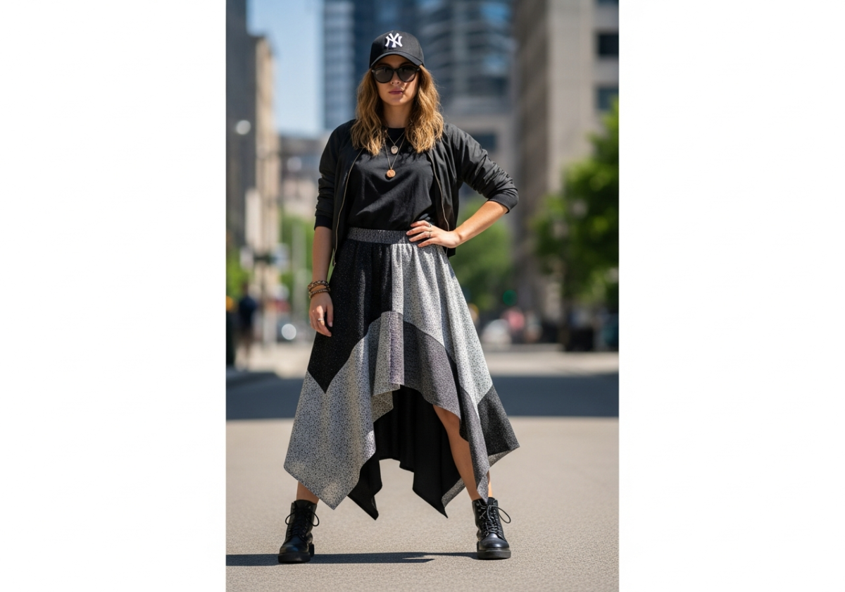 Asymetryczna spódnica stylizacje – przewodnik po modnych i kreatywnych zestawieniach